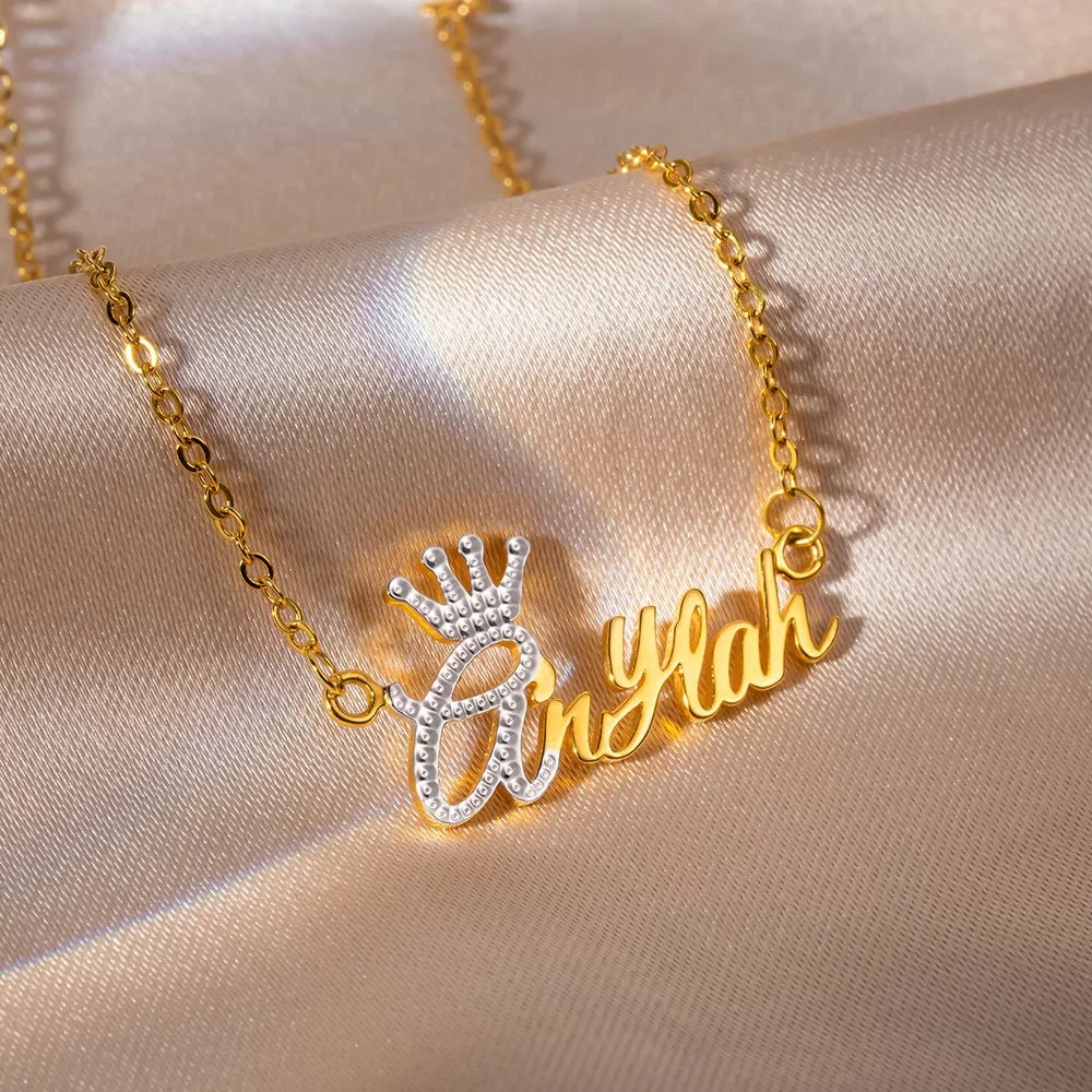 Two Tone Name Necklace