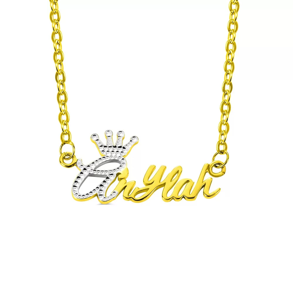 Two Tone Name Necklace