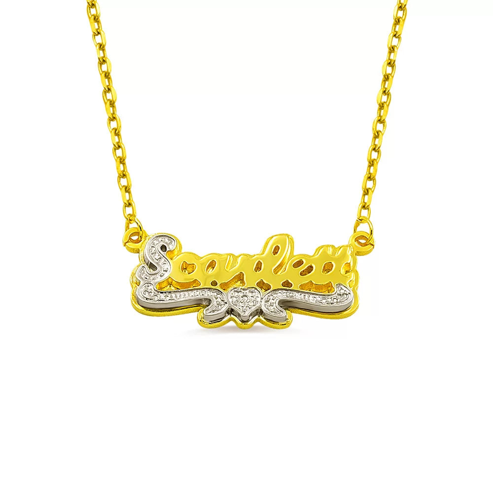 Double Plated Name Necklace