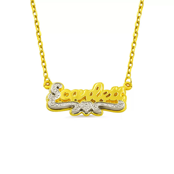Double Plated Name Necklace – Zobial Jewelry