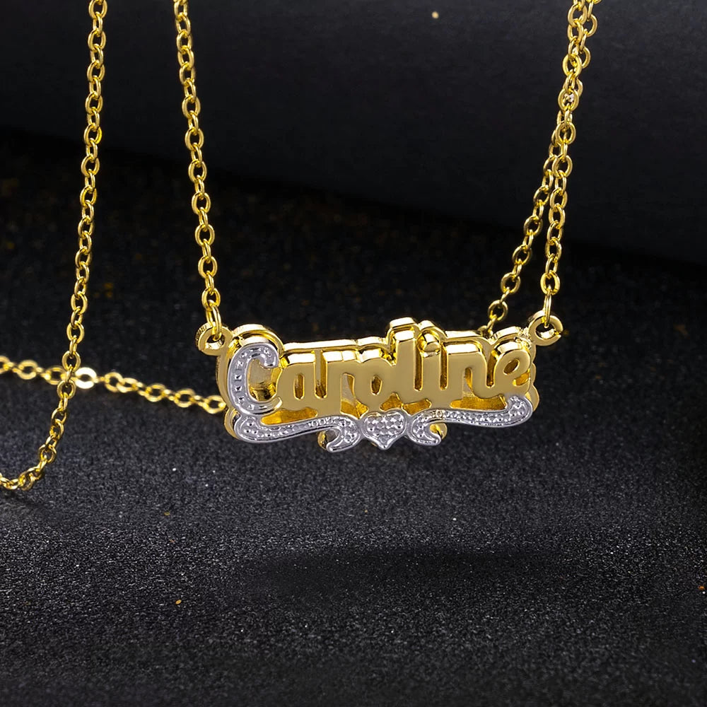 Double Plated Name Necklace