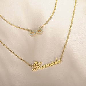 Custom Name Infinity Double-Layered necklace