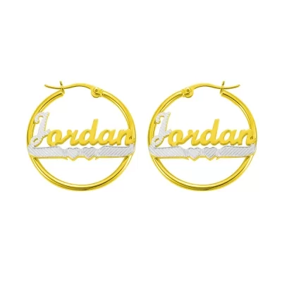 Personalized Hoop Name Earrings