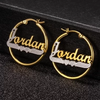 Personalized Hoop Name Earrings